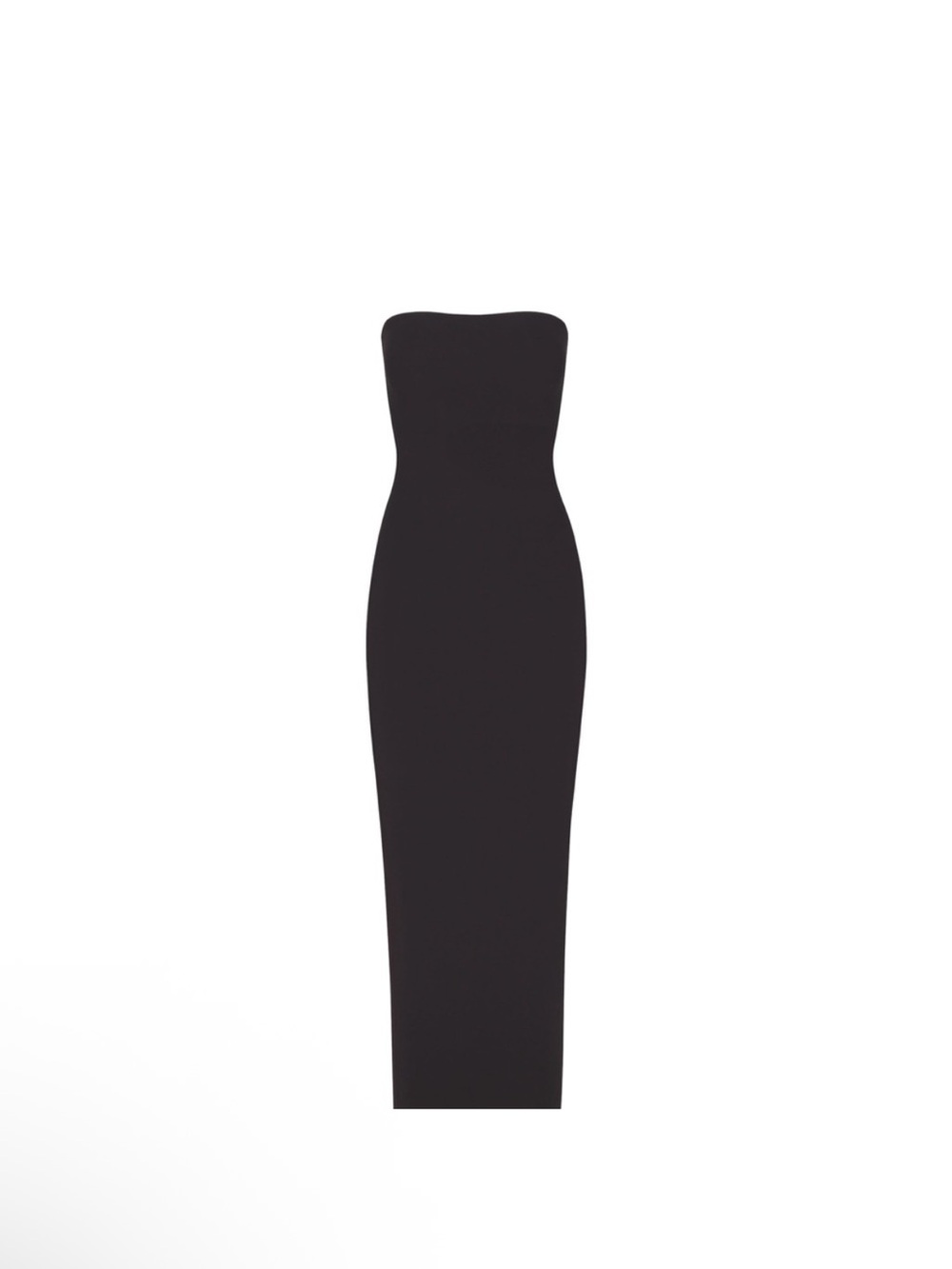 SKIMS Fits Everybody Strapless Black Tube Dress